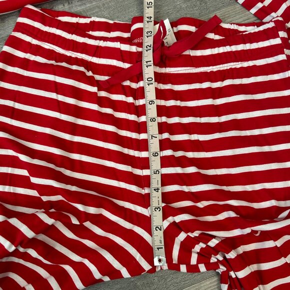 Target Men's NWT Red White Stripe Pajama Set Size Large Cotton R23 - Picture 5 of 7